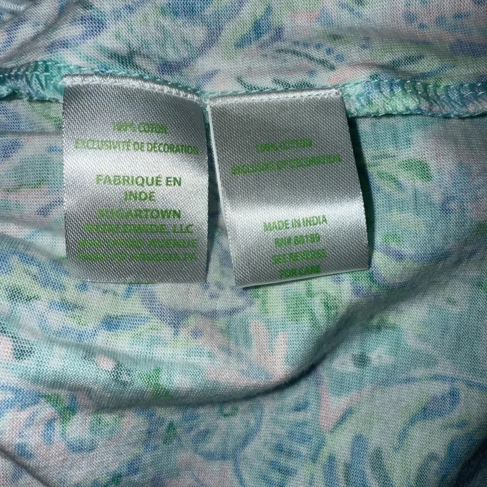 Lilly Pulitzer SMALL Blue Soleil It On Me CAMILLA SWING DRESS PomPoms V-Neck NWT - Picture 4 of 5